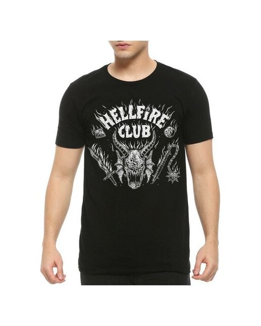 Dream Shirts Футболка Hellfire Club Stranger Things Очень странные дела Черная 2XL