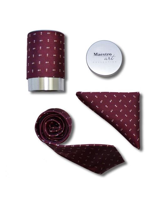 Maestro Подарочный набор галстук с платком De Red-B-59