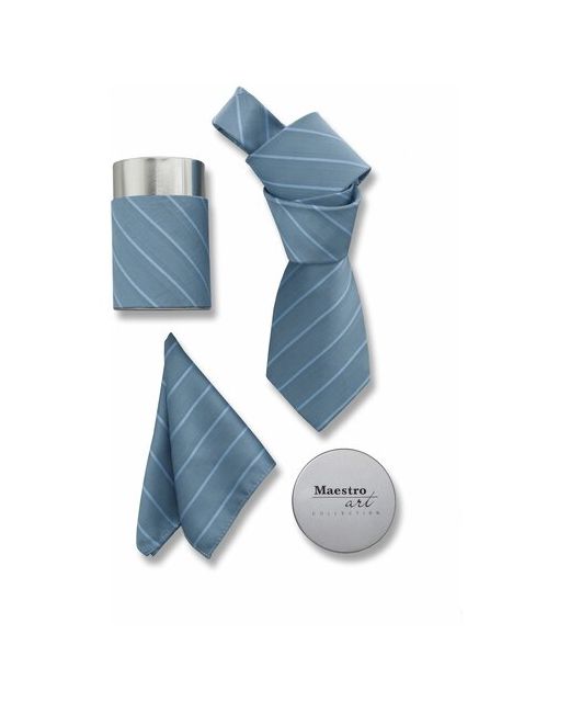 Maestro Подарочный набор галстук с платком De Blue-B-24