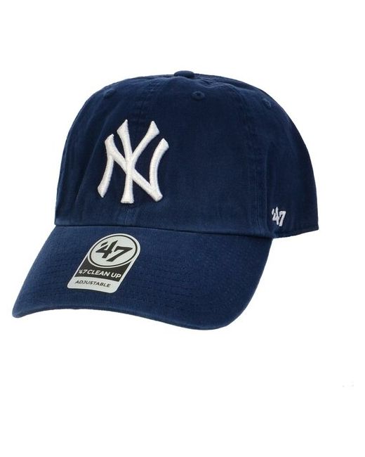 47 Brand Бейсболка классическая с изогнутым козырьком Clean Up New York Yankees RGW17GWS OS темно-