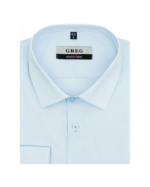 Greg Рубашка длинный рукав 210/237/BL/ZN STRETCH Прилегающий силуэт Super Slim fit рост 174-184 размер ворота 41