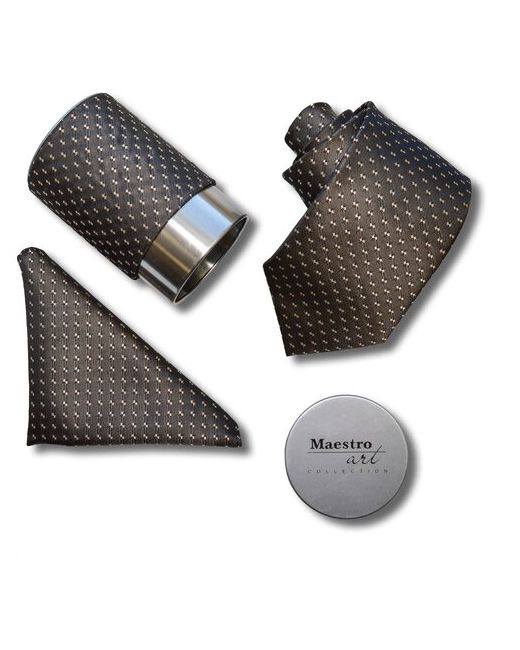 Maestro Подарочный набор галстук с платком De Brown-B-45