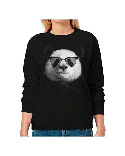DreamShirts Studio Свитшот Панда в очках Толстовка Медведь с медведем 48