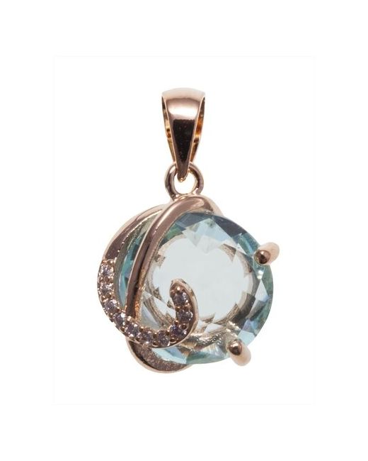 Lotus Jewelry Кулон с голубым фианитом Версаль