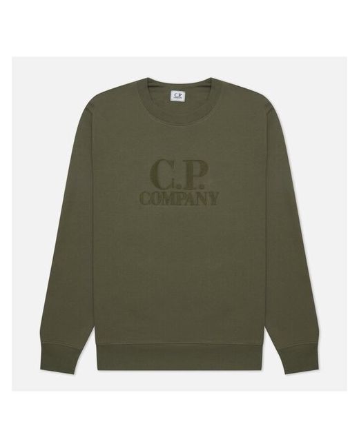 C.P. Company толстовка Diagonal Raised Fleece Oversized Logo Crew Neck Размер S