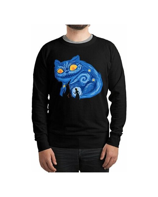 Dream Shirts Свитшот DreamShirts с принтом Чеширский кот Ван Гог 52