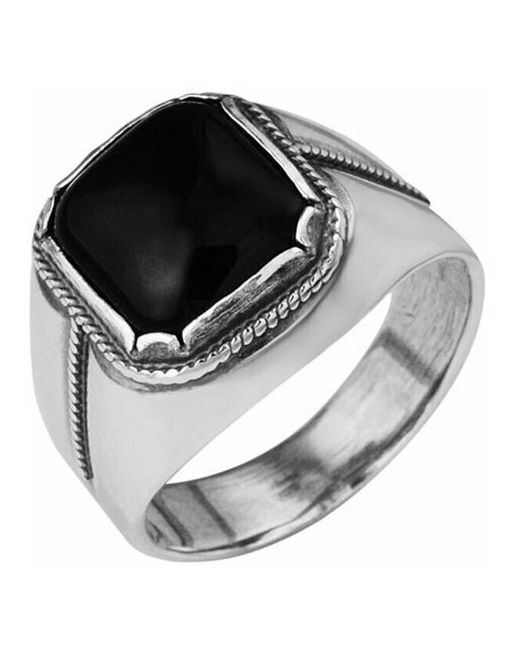 NeMarket Перстень посеребрение Black 185 размер