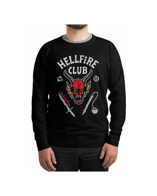Dream Shirts Свитшот DreamShirts с принтом Stranger Things Hellfire Club Очень Странные Дела 56