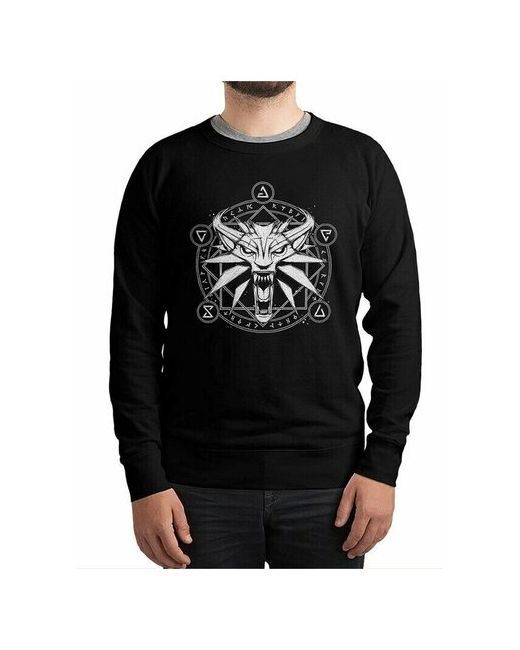 Dream Shirts Свитшот DreamShirts с принтом The Witcher Ведьмак Волк и Знаки 56
