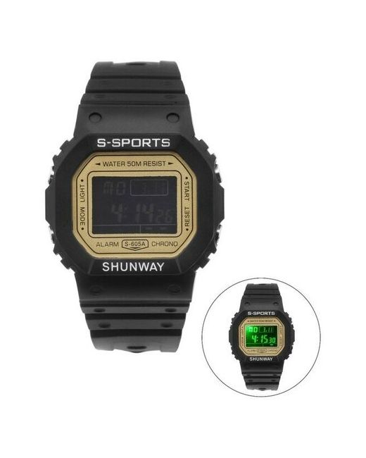нет бренда Часы наручные электронные Shunway S-605A d4 см с будильником микс