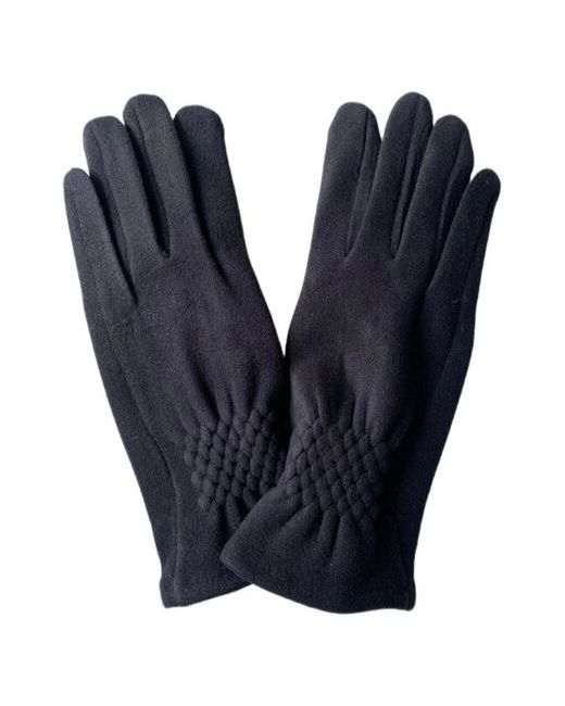 Бельевой шкаф перчатки сенсорные трикотажные осенние теплые черные
