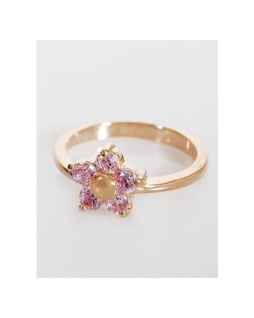 Lotus Jewelry Кольцо фианит цветочек
