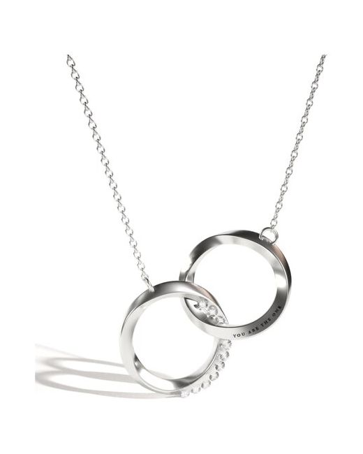 Caroline Jewelry колье с кулоном Два кольца Подвеска на шею