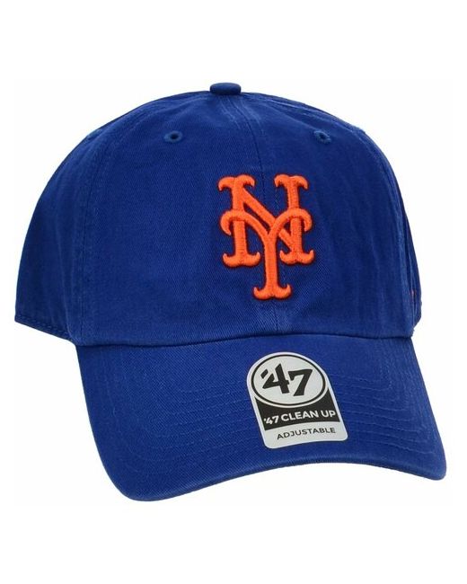 47 Brand Бейсболка классическая с изогнутым козырьком Clean Up New York Mets OS