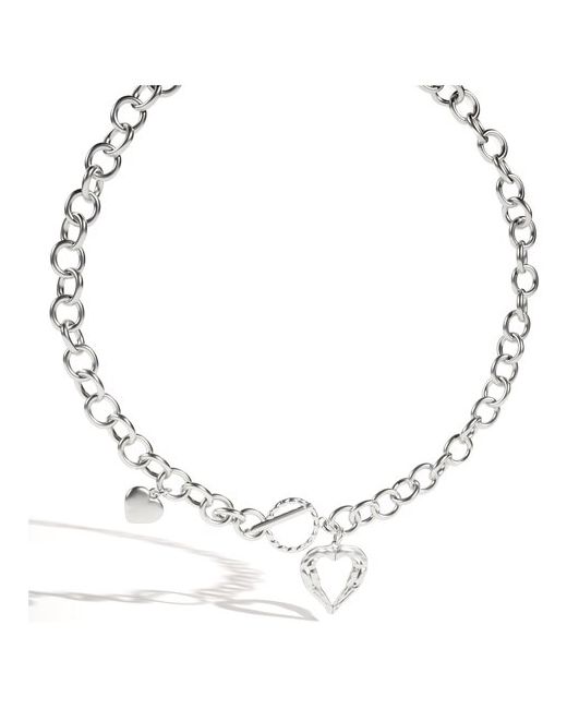 Caroline Jewelry колье с кулоном Два сердца Подвеска на шею
