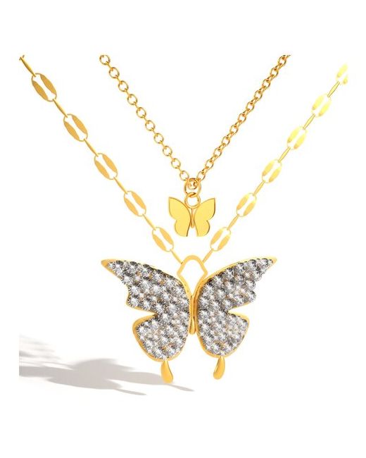 Caroline Jewelry колье с кулоном Бабочки Подвеска на шею