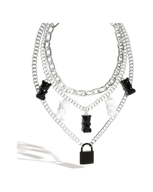 Caroline Jewelry колье с кулоном Цепь мишками Подвеска на шею
