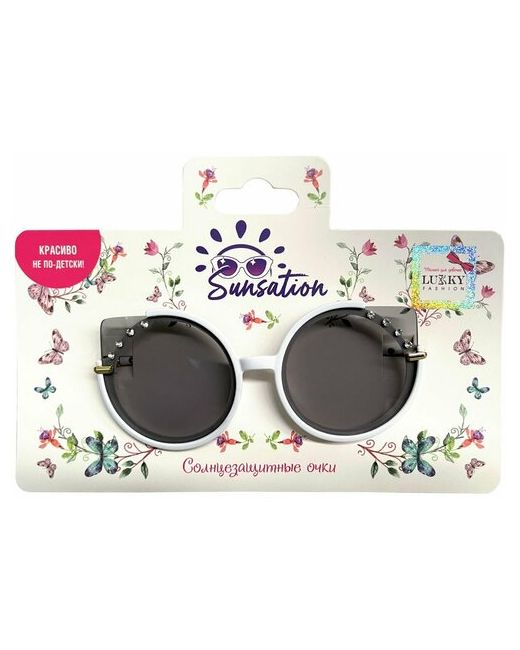 Lukky Солнцезащитные очки д/детей Кошачий взгляд с декором из страз Т22450