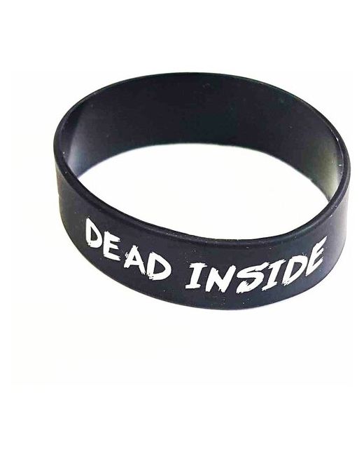 MSKBraslet Силиконовый браслет широкий с надписью DEAD INSIDE размер