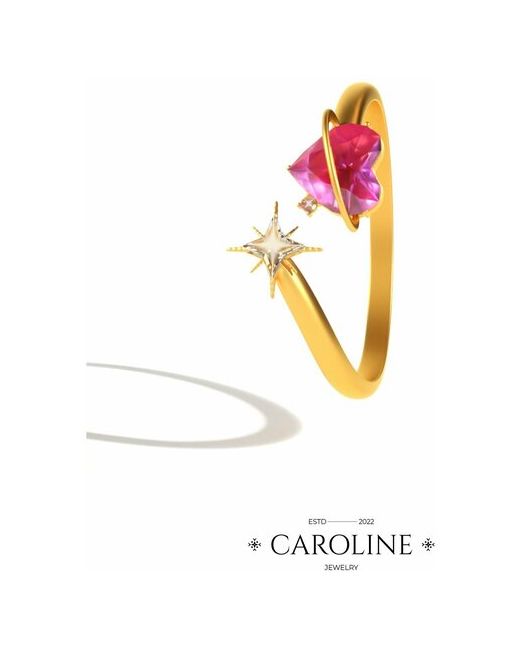 Caroline Jewelry Кольцо регулируемое Сердце