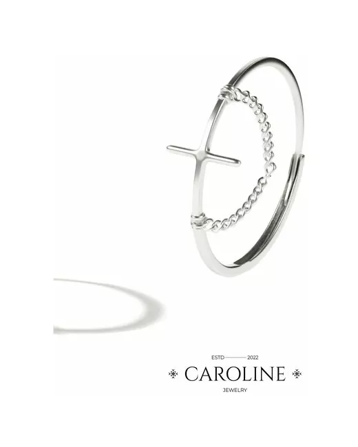 Caroline Jewelry Кольцо регулируемое Крест
