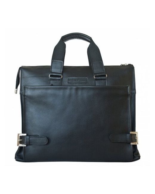 Carlo Gattini кожаная сумка для ноутбука Gianico black 1019-01