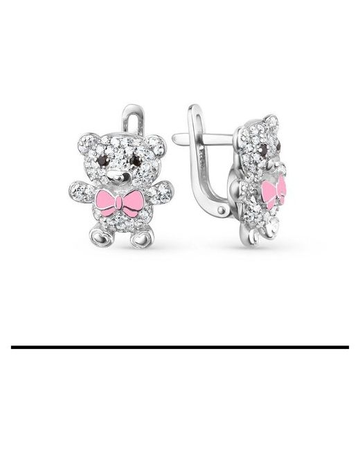 Kinder Jewelry Серебряные серьги мишки для девочек