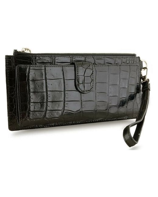 Exotic Leather Оригинальное крокодиловое портмоне с петлей на руку