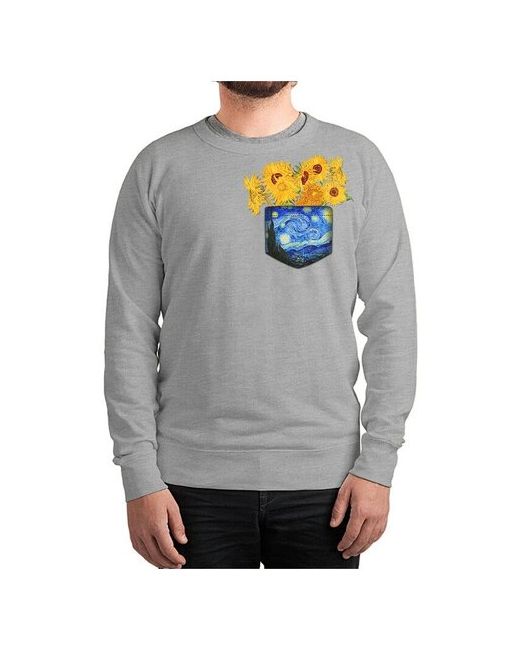 Dream Shirts Свитшот Подсолнухи в Кармашке Винсент Ван Гог 44 Размер
