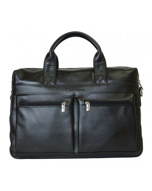 Carlo Gattini кожаная сумка для ноутбука Lugano black 1007-01