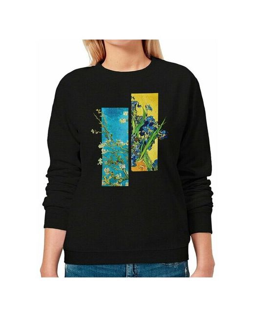 Dream Shirts Свитшот DreamShirts Цветущий Миндаль и Ирисы Искусство Ван Гог 46