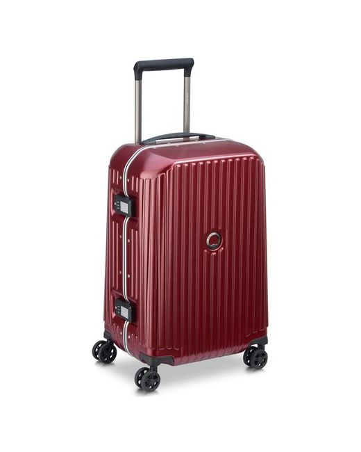 Delsey Чемодан 2174801 Securitime Frame 4 Double Wheels Cabin Trolley Case 55 04 Red