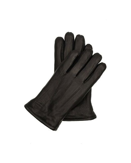 Tevin Перчатки кожаные демисизон зима на шерсти строчка полосы размер 9
