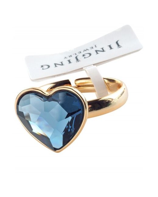 Xuping Jewelry кольцо c Advanced Crystal сердце серо-голубое