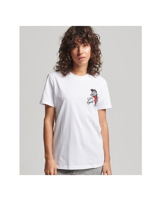 Superdry Базовая футболка с принтом VINTAGE CROSSING LINES RS TEE