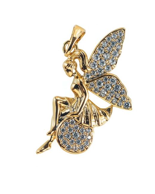 Xuping Jewelry Подвеска кулон на шею Фея с крылышками бижутерия под золото