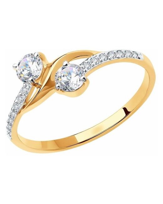 Diamant Кольцо из золота с фианитами 51-110-00949-1 18