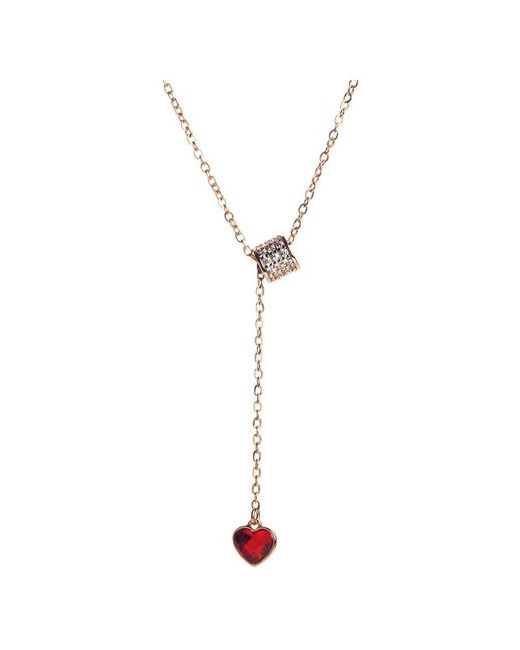 Xuping Jewelry Цепочка с кулоном бижутерия Advanced Crystal сердечко и стразы