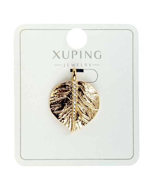 Xuping Jewelry Подвеска на шею кулон цепочку Лист бижутерия под золото Xuping