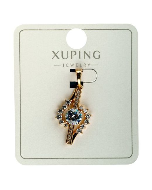Xuping Jewelry Подвеска на шею кулон цепочку с фианитами Xuping