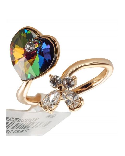 Xuping Jewelry кольцо Advanced Crystal открытое зеленое