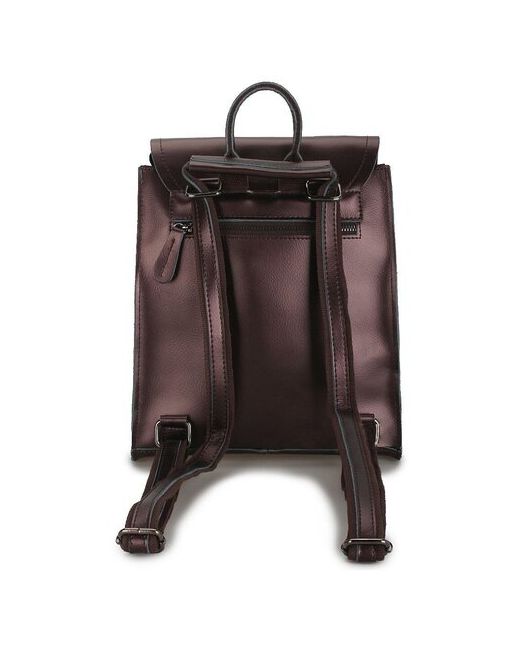 LeKiKO сумка-рюкзак из натуральной кожи Ани 1257 Bright Brown