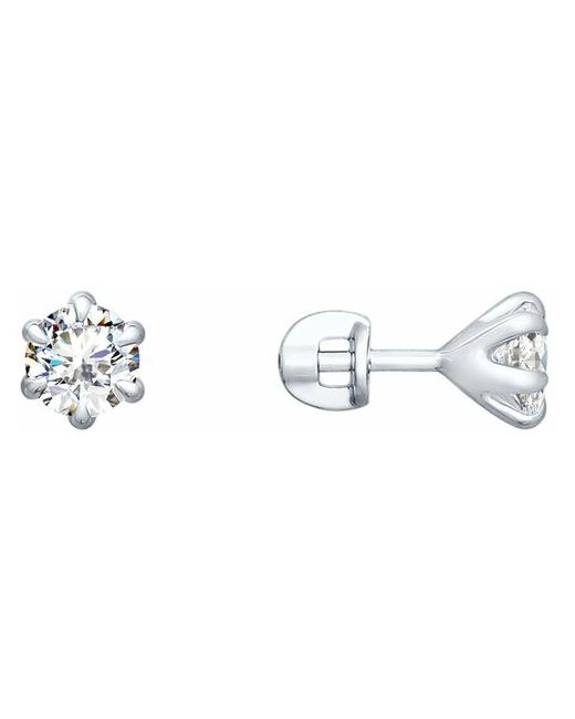 Diamant Серьги из серебра с фианитами 94-122-01651-1