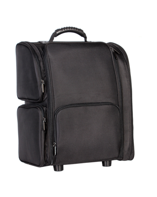 Okiro Сумка-чемодан для визажиста стилиста на колесах с набором из 4 х косметичек LGB 915