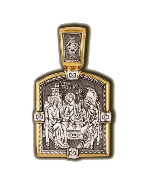 Золотая Карта Серебряная Подвеска Святая Троица