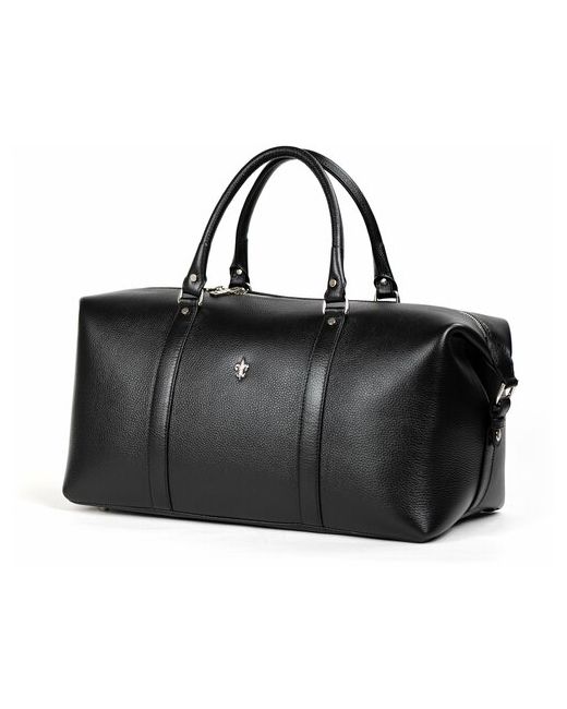 Fiore Bags Дорожная сумка Ferrari из натуральной кожи черного цвета