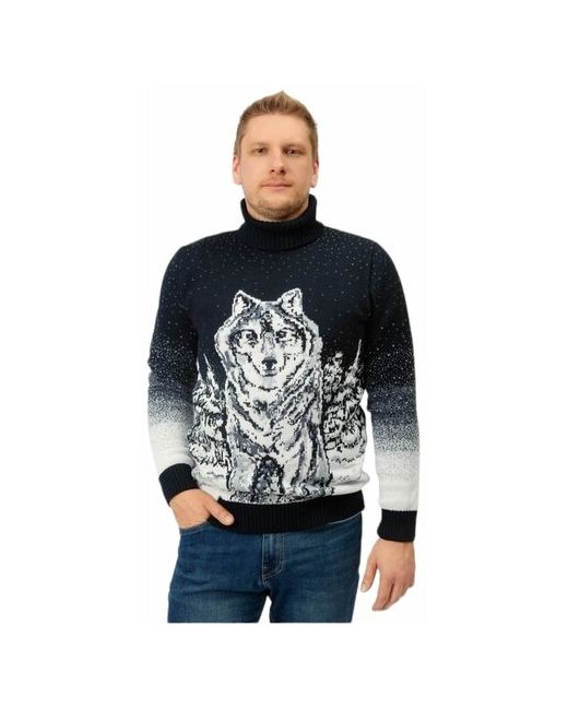 Chapken свитер с волком темно размер 52