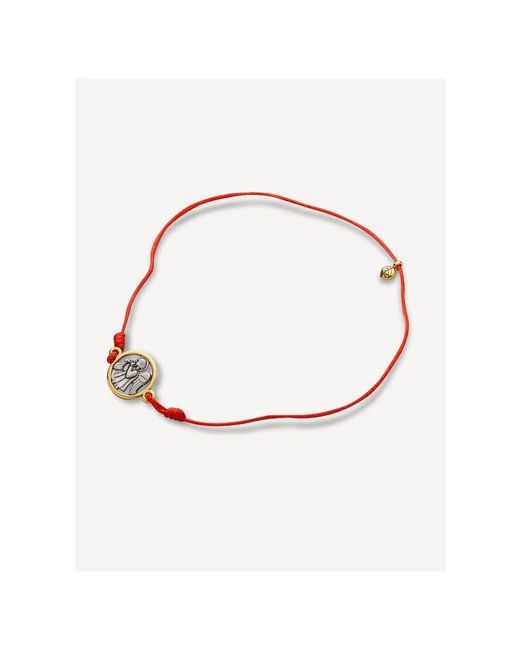 Ангельская925 Красная нить браслет на руку с серебряной подвеской Ангел-Хранитель 500344klred
