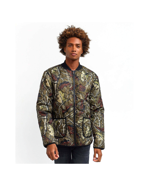 Reason Clothing куртка-бомбер Marc Camo Quilted