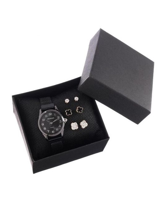 Сима-ленд Подарочный набор 2 в 1 bolingdun наручные часы d2.8 см серьги